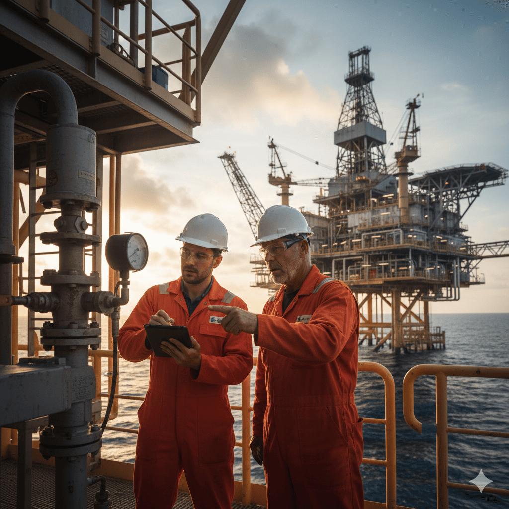 dos tecnicos nivel dos trabajando en plataformas